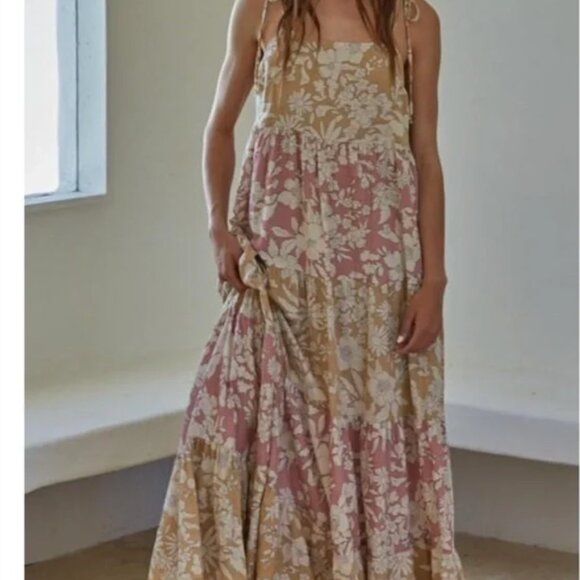 South Moon Under Golden Hour Floral Maxi Dress - Picture 2 of 3